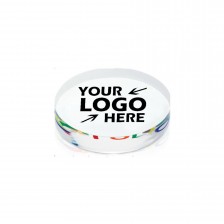 Oval Clear Acrylic Paperweight